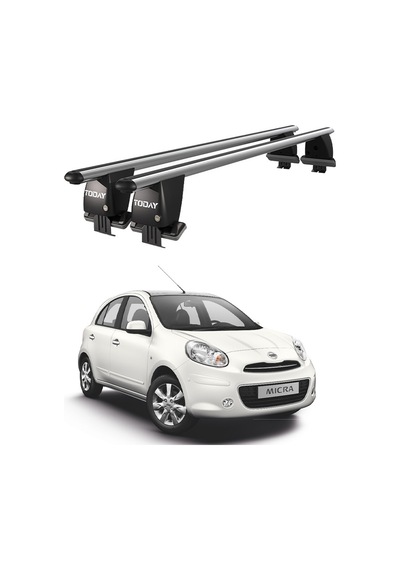 Nissan Micra / March K13 2010-2017 Oluksuz Kilitli Ara Atkı Port Bagaj Tavan Barı