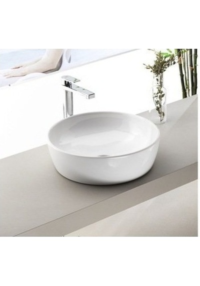 Turkuaz Seramik Cerastyle One 46 CM Yuvarlak Tezgah Üstü Lavabo
