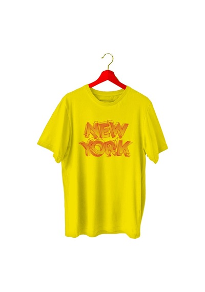 Bluu Newyorklite Sporcu T-Shirt Bisiklet Yaka (528819120)