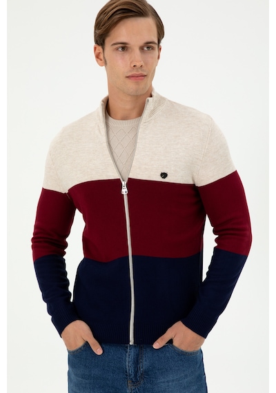 U.s. Polo Assn. Erkek Taş Hırka Triko 50297062-vr049 Taş Rengi Taş