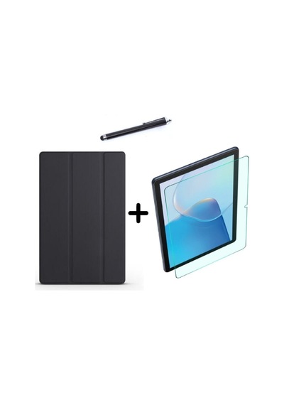 Matepad Se 10.4 Inç Uyumlu Uyku Modlu Smart Tablet Kılıfı Ekran Koruyucu Ve Kalem Seti Siyah