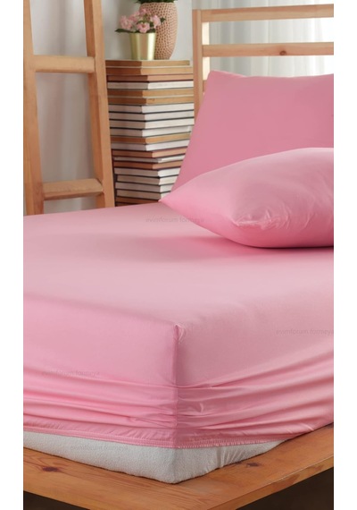 Lastikli Çarşaf Takımı%100 Pamuk Yastık Kılıflı Pudra, 100 X 200 Genel