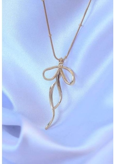 Stainless Steel Çelik Kolye Gold Kurdale 40 Cm+5 Cm