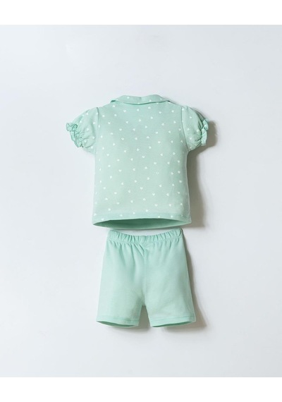 U.S. Polo Assn. U.s. Polo Assn Kız Bebek 2 Li Şort T-şhirt Takım Nil-2342 Nil