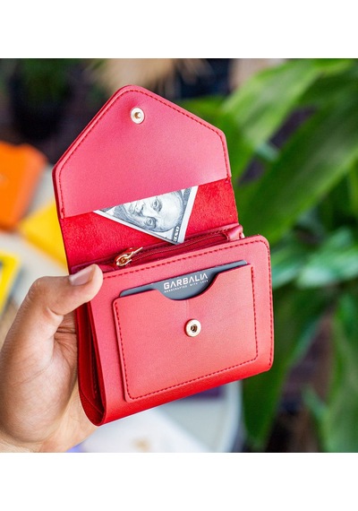 Bk Gift Kişiye Özel İsimli Vegan Deri Mini Kırmızı Kadın Cüzdanı, Sevgiliye Hediye, Anneye Hediye, Arkadaşa Hediye