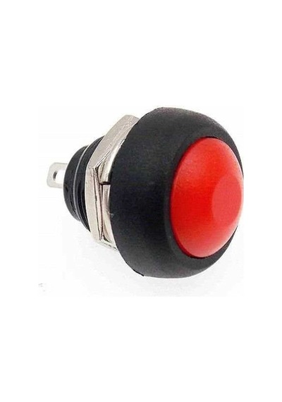 12mm Pbs-33b 2 Pin Push Buton Kırmızı On Off 1a 250v Mini Yuvarlak Su Geçirmez Anahtar