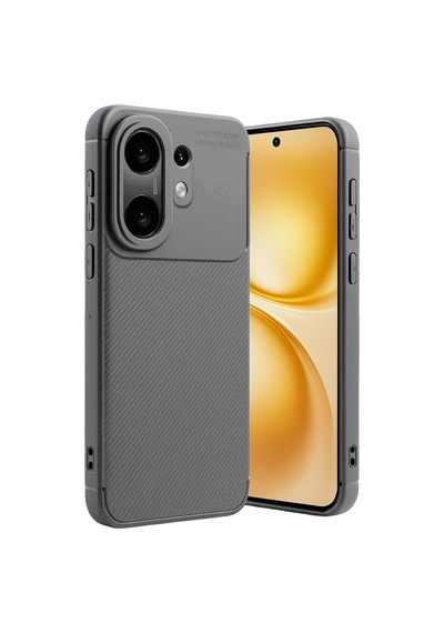 Cosmotex Newface Vivo X200 Fe Auto Focus Karbon Kapak -gri