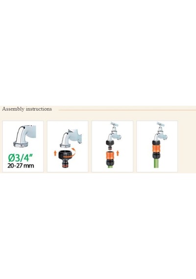Claber 8627 3/4 Musluk Adaptörü