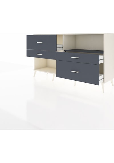 Hyperion Konsol Tek Raflı 4 Çekmeceli 176x44x99 Aytaşı-antrasit Aytaşı-antrasit Hyperion Konsol Tek Raflı 4 Çekmeceli 176x44x99 Aytaşı-antrasit Aytaşı-antrasit