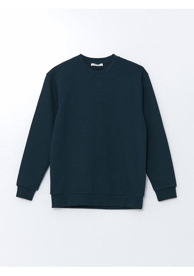 Lcw Vision Petrol Bisiklet Yaka Uzun Kollu Erkek Sweatshirt