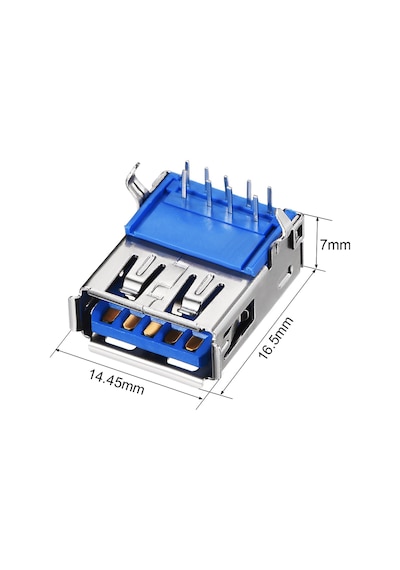 Usb 3.0 Dişi Konnektör 9 Pin Pcb Şase Dişi Usb Soket