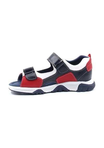 Fast Step Hakiki Deri Unisex Çocuk Klasik Sandalet 006ba009 Mavi - Kırmızı