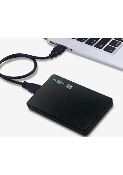 Lunatic 8068 2,5'' Harici Harddisk Kutusu Usb 2.0 Siyah İnce Slim Kasa Kolay Kurulum