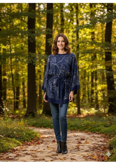 Tarzını Seç Yeni Sezon Rahat Modern Mira Oversize Panço / Tesettür Tunik - Panço