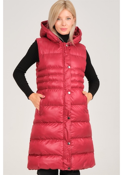 Dewberry Bayan Yelek Z6757 Bordo