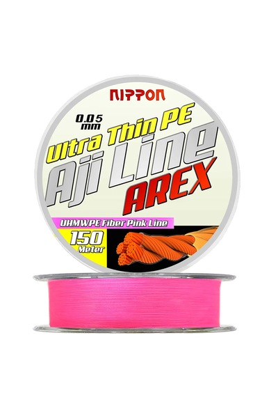 Aji Line Arex 150 Mt. Pink Aji İpi Aji İp Misina 0,05 Mm