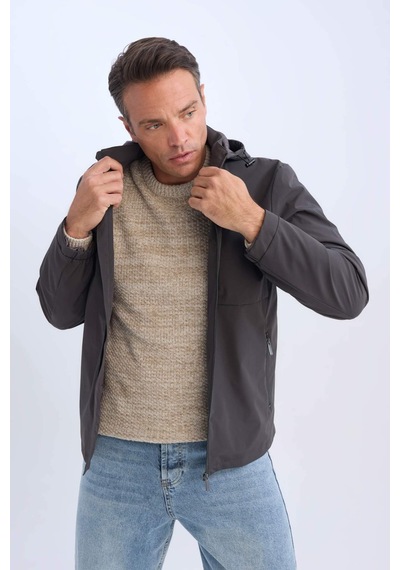 DeFacto Slim Fit Dar Kesim Kapüşonlu Astarlı Fermuarlı Cepli Mevsimlik Mont D7451AX25SPAR104 DeFacto Slim Fit Dar Kesim Kapüşonlu Astarlı Fermuarlı Cepli Mevsimlik Mont D7451AX25SPAR104