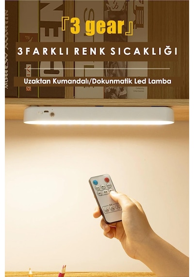 Trendpoint Kumandalı Dokunmatik Çalışma Lambası Usbli Taşınabilir Led Aydınlatma