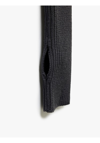 Koton Slim Fit Uzun Kollu Omzu Açık Madonna Yaka Triko Kazak Antrasit 5sal90022ht Antrasit Koton Slim Fit Uzun Kollu Omzu Açık Madonna Yaka Triko Kazak Antrasit 5sal90022ht Antrasit