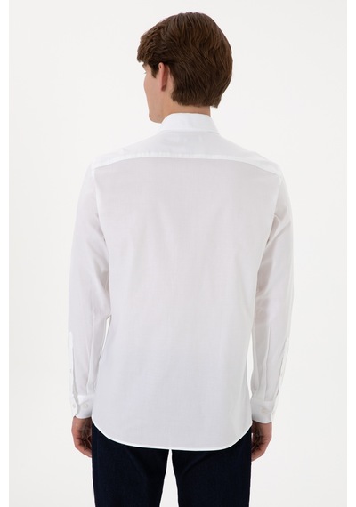U.s. Polo Assn. Erkek Beyaz Gömlek Basic 50298004-vr013 Beyaz