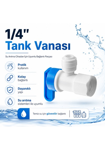 1/4 İnç Su Arıtma Tank Vanası 608506035