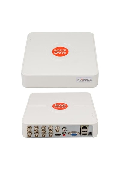 Powermaster Pm-12181 8 Kanal 5mp Destekli 1080n Ahd/analog/tvı/cvı Xmeye Dvr/xxvr Kayıt Cihazı