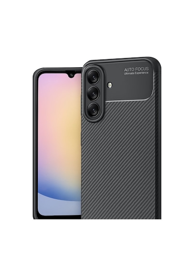Samsung Galaxy  Uyumlu  A17 5g Auto Focus Karbon Kapak - Siyah