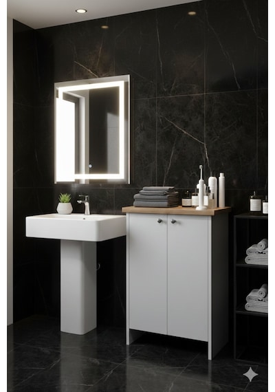 Yiğit Dolap Banyo,havlu Dolabı Beyaz