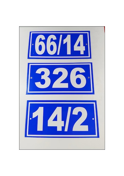 Kapı Numarası 10X20 Cm, Bina, Apartman, Işyeri Numarası (477174070)