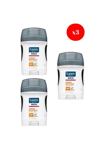 Sanex Mens Response Sweat 50ml X3 Adet