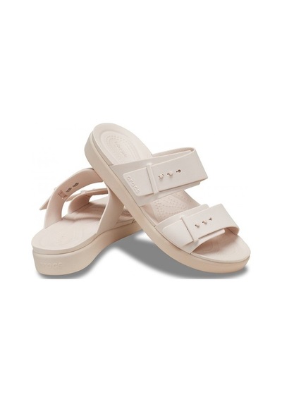 Crocs Brooklyn Buckle Low Low Kadın Terlik-33040 Pudra