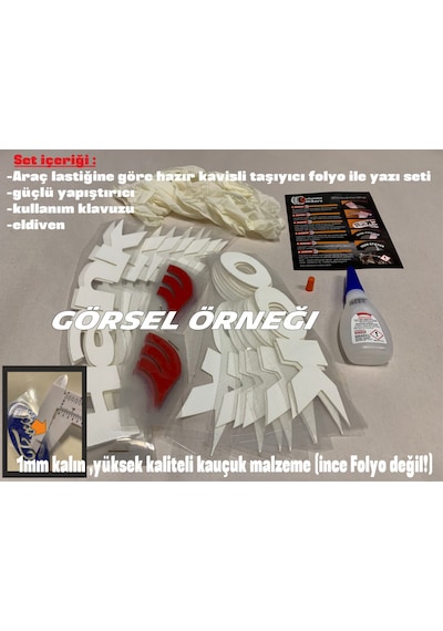 Lastik Yazısı Nankang Büyük Boy Araç Lastik Stikeri 31mm 8adet