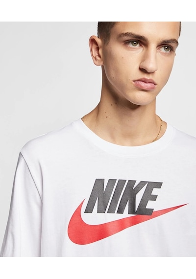 Nike Icon Erkek T-shırt Ar5004-100 Ar5004-100 Beyaz Beyaz