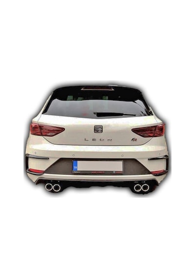 Seat Leon Uyumlu Yedek Parça Arka Tampon Kaşı Boyasız Fiber