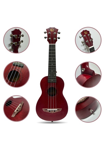 Fourtune Elio UKS-21RD Soprano Ukulele Maun Hakiki Ağaç (ÖZEL SERİ)