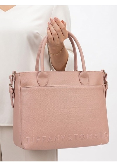 Tiffany & Tomato Tiffany Tomato Kadın El & Omuz Çantası Fermuarlı Astarlı Ve İç Bölmeli Pudra