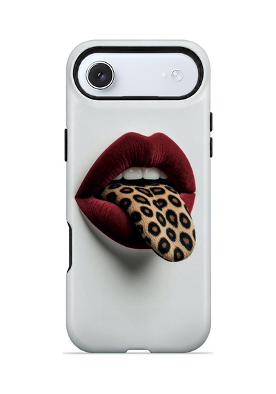 Velvoria Valestra Leopar Dudak Apple Apple iPhone Uyumlu 17 Air Magsafe Koruma Kılıfı Valestra Magline - Leopar Dudak