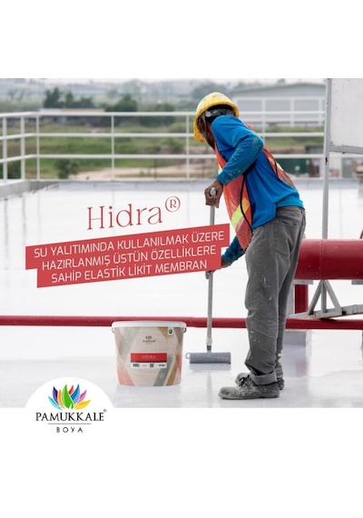 Pamukkale Hidra Elyaflı Likit Su Yalıtım Boyası 5 Lt Ral 7040 Gri Diğer