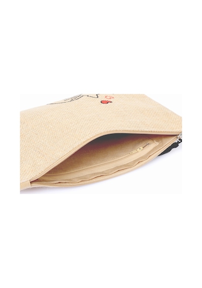 Ju Yaratıcı Tasarım Hasır Kadın Portföy & Clutch Çanta Sevgi