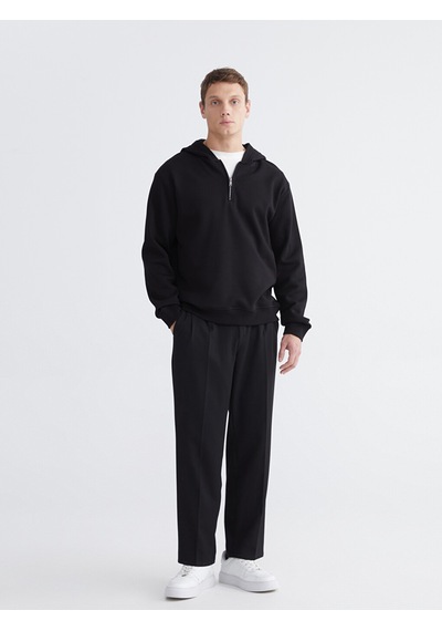 Lcw Vision Siyah Uzun Kollu Erkek Hoodie