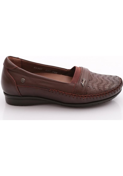 Forelli Mıraye-h 51307 Kadın Deri Comfort Ayakkabı Taba