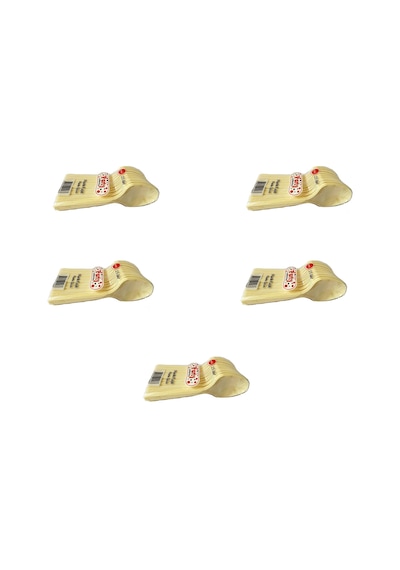 Plastik Krem Renk Kaşık - Parti Davet Piknik Çorba Yemek Kaşığı - 18 Cm. - 25 Adetlik 5 Paket Bej