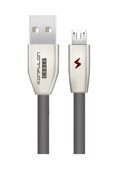 Mey İthalat S53 Led Işıklı Micro Usb Kablo 1m 3a - Siyah Standart