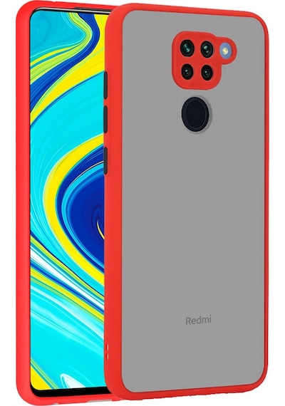 Xiaomi Redmi Note 9 Kilif Lens Korumali Mat Silikon Kapak 400012293