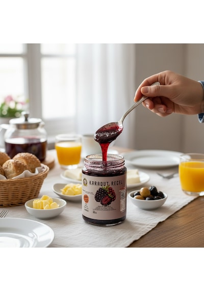 400 Gr %65 Meyveli Doğal Karadut Reçeli