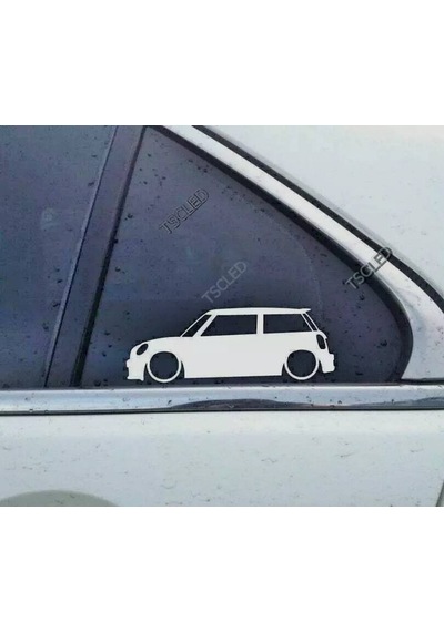 Cooper S Kelebek Cam Oto Sticker 17 Cm 2 Adet