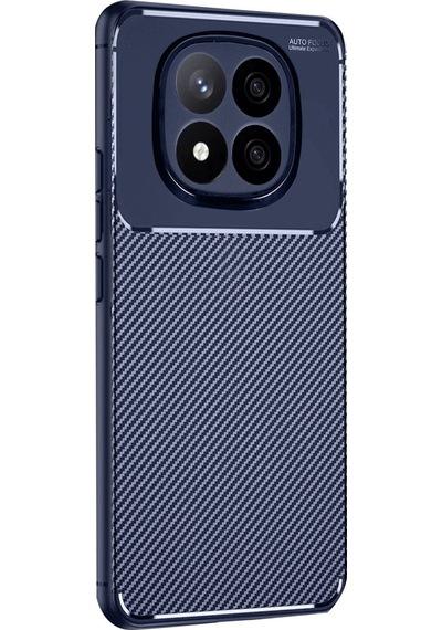 Xiaomi Redmi Note 15 Pro 4g Uyumlu Kılıf Karbon Tasarım Kamera Korumalı Silikon Telefon Kılıfı Kapak Lacivert