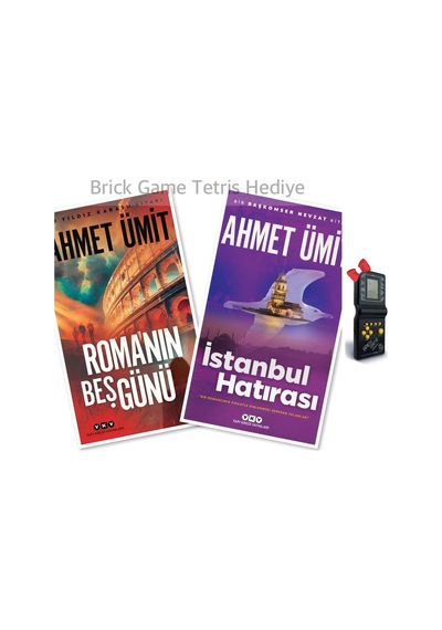 Roma Nın Beş Günü Ahmet Ümit Son Kitabı - İstanbul Hatırası + Brick Game Tetris Oyun Makinesi Hediyeli