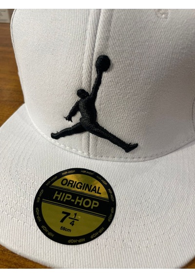 Hamze Nakışlı Beyaz Renk Hip Hop Snapback Rapper Cap Şapka