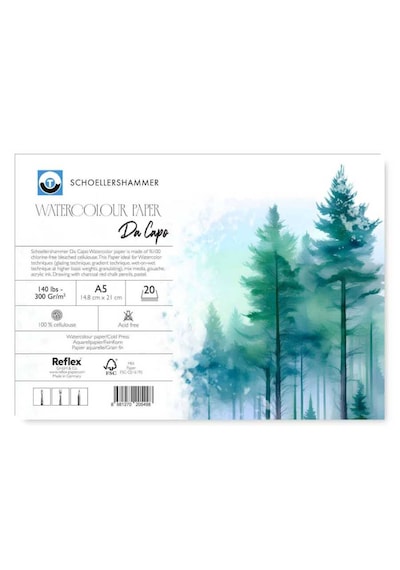 Schoellershammer Cold Press Suluboya Defteri Blok 300 Gr. A5 20 Y